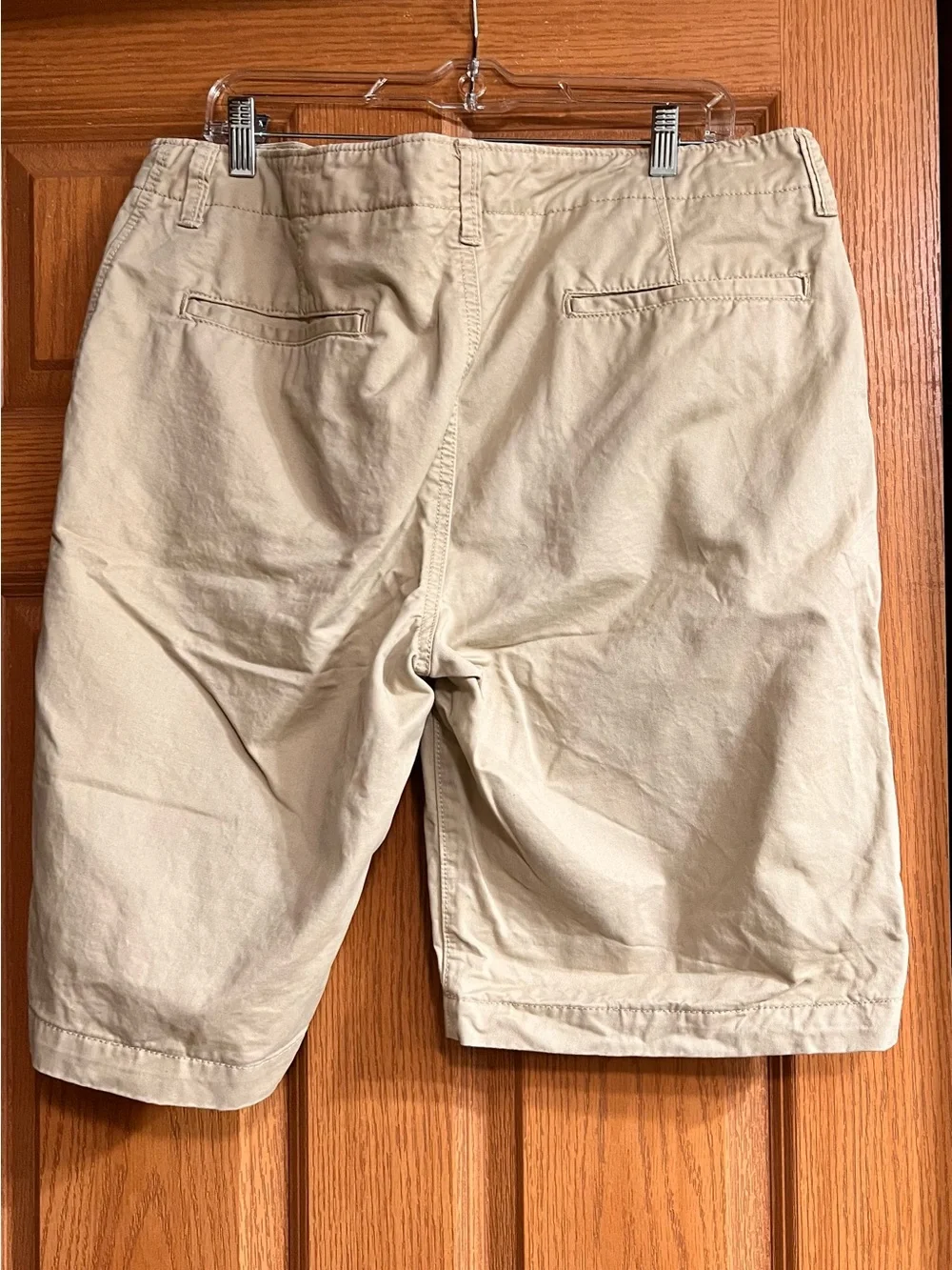 Aeropostale Men's Tan Flat Front Cotton Shorts #60B